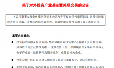 中微公司：拟5000万元参投华芯卓越 后者投向从事半导体等相关企业