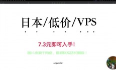 独家优惠！日本VPS年度套餐震撼来袭，仅需10元起！