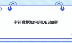 字符数据如何用DES加密