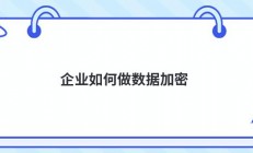 企业如何做数据加密