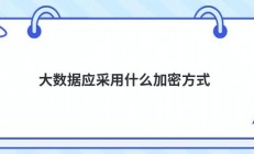 大数据应采用什么加密方式
