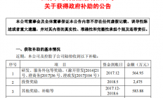 长电科技获3623.83万元政府补贴，另有2522万元奖励即将到账