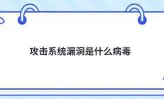 攻击系统漏洞是什么病毒