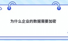 为什么企业的数据需要加密