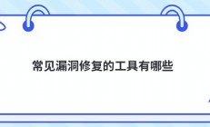 常见漏洞修复的工具有哪些