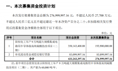 晶瑞电材拟募资2.77亿元 用于超大规模集成电路用半导体级高纯硫酸技改项目