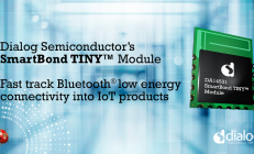 Dialog推出SmartBond TINY™模块，助力加速IoT开发